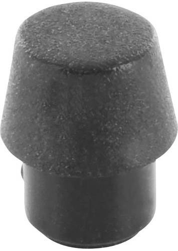 Gerätefuß rund, schraubbar Schwarz (Ø x H) 9mm x 10mm von No Name