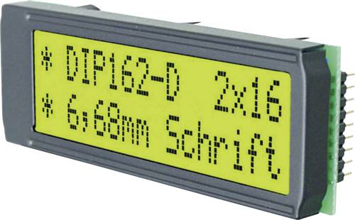 DISPLAY VISIONS LCD-Display Grün Gelb-Grün (B x H x T) 68 x 26.8 x 10.8mm EADIP162-DNLED von DISPLAY VISIONS