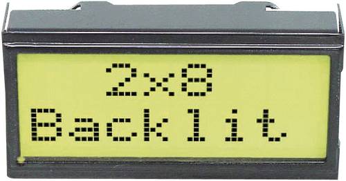 DISPLAY VISIONS LCD-Display Schwarz Gelb-Grün (B x H x T) 40 x 20 x 10.8mm EADIPS082-HNLED von DISPLAY VISIONS