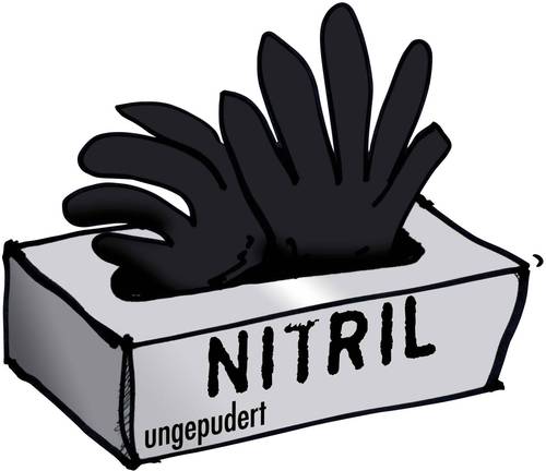 14680 100 St. Nitril Einweghandschuh Größe (Handschuhe): 10, XL von No Name