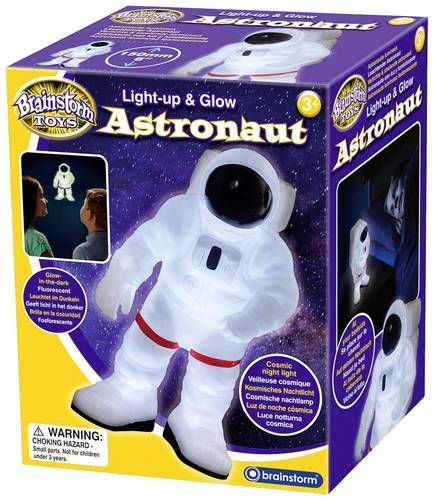 Brainstorm 362050 Light-up & Glow Astronaut Astronomie Fertiggerät ab 6 Jahre von Brainstorm