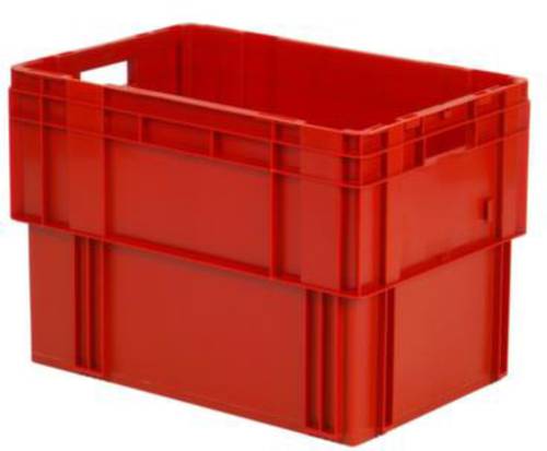 510066 Drehstapelbehälter lebensmittelgeeignet (L x B x H) 600 x 400 x 420mm Rot 2St. von No Name