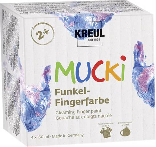 MUCKI Funkel-Fingerfarbe 4er Set 2318 von No Name