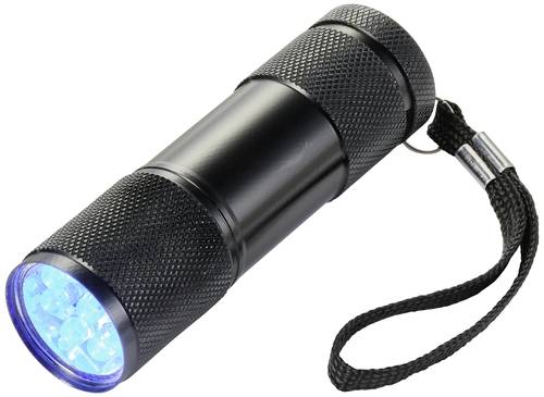 UV-LED Handlampe mit Handschlaufe batteriebetrieben 36g von No Name