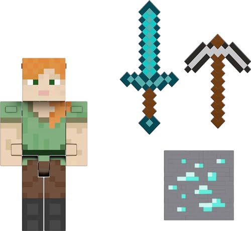 Minecraft Diamond Level Alex Actionfigur, ab 6 Jahren von No data available