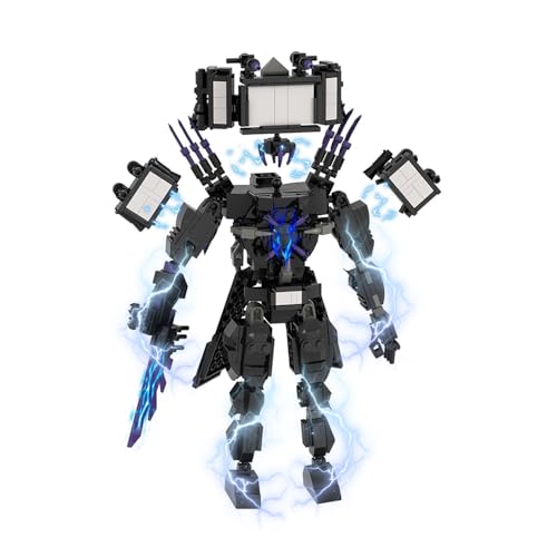 NobiMart Upgraded Titan Clockman Block Toy, Titan Clock Man Game Model Toys, Reproducible Assembly Block Toy, Movable Figures Set (04 - Type) von NobiMart