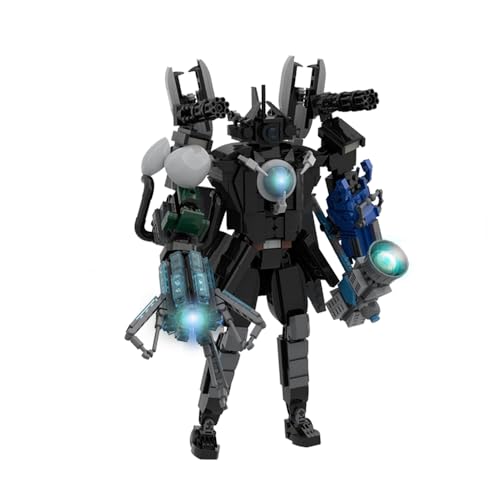 NobiMart Upgraded Titan Clockman Block Toy, Titan Clock Man Game Model Toys, Reproducible Assembly Block Toy, Movable Figures Set (08 - Type) von NobiMart