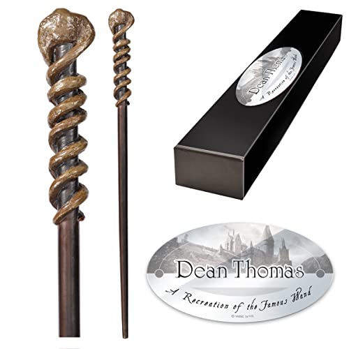 Harry The Noble Collection - Dean Thomas Character Wand - 14in (35cm) Wizarding World Wand with Name Tag Potter Film Set Movie Props Wands von The Noble Collection