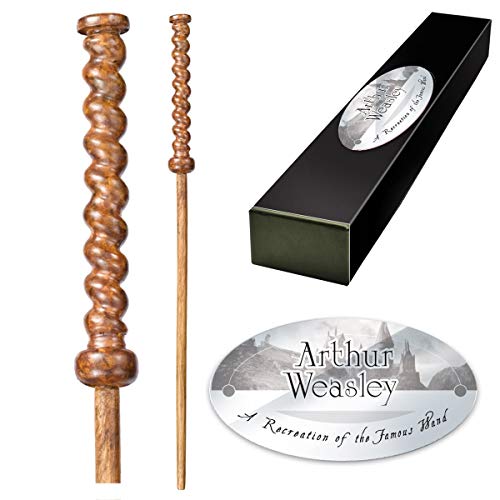 The Noble Collection - Arthur Weasley Character Wand - 16in (40cm) Wizarding World Wand with Name Tag - Harry Potter Film Set Movie Props Wands von The Noble Collection