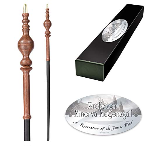 The Noble Collection - Professor Minerva McGonagall Character Wand - 16in (40cm) Wizarding World Wand with Name Tag - Harry Potter Film Set Movie Props Wands von The Noble Collection