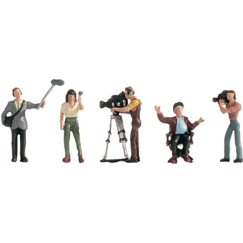 NOCH Kamerateam, Miniatur-Figuren Set, H0 Modellbau-Zubehör für kreative Dioramen und Szenen von NOCH