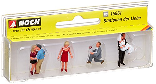 NOCH® Stationen der Liebe, Figuren-Set für Spur H0 mit 6 handbemalten Figuren aus Kunststoff ideal für Modellbau und DIY NOCH® Stationen der Liebe, Figuren-Set für Spur H0 mit 6 handbemalten Figuren aus Kunststoff ideal für Modellbau und DIY von NOCH