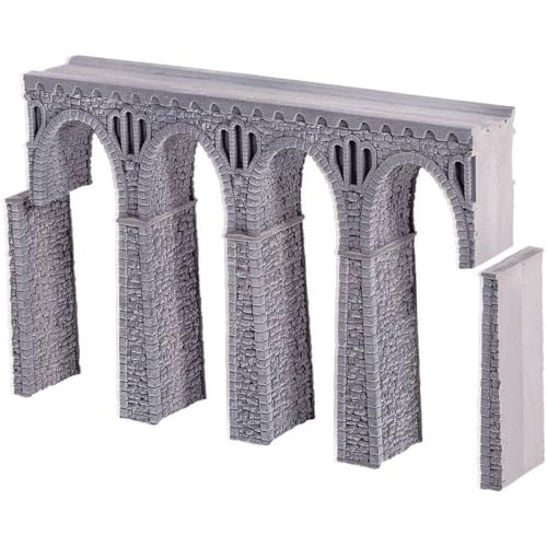 NOCH 34860 N Bruchstein-Viadukt 1gleisig (L x B x H) 198 x 26 x 136 mm von NOCH
