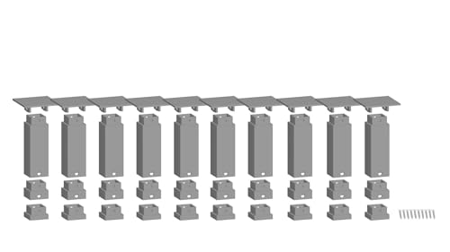 NOCH Easy Track Pfeiler-Set unten, 10 Pfeiler, 63,25 mm Höhe für Modelleisenbahn, geeignet für H0 TT N NOCH Easy Track Pfeiler-Set unten, 10 Pfeiler, 63,25 mm Höhe für Modelleisenbahn, geeignet für H0 TT N von NOCH