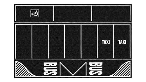 60718 Parkplatz Asphalt, 2 Stück, 220 x 140 mm von NOCH