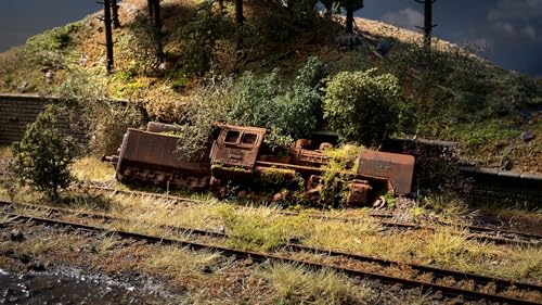 NOCH® Vergessener Ort „Lokomotive“, handkoloriert, 24 x 10,1 x 5,2 cm für Spurweite H0, perfekt für Dioramen NOCH® Vergessener Ort „Lokomotive“, handkoloriert, 24 x 10,1 x 5,2 cm für Spurweite H0, perfekt für Dioramen von NOCH