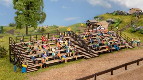 NOCH Tribüne, detailgetreues Modellbau Zubehör, perfekt für H0 Modelllandschaften von NOCH