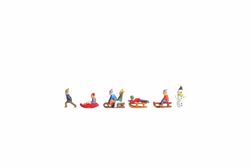 NOCH Set „Kinder im Schnee“, Winterfiguren mit Schneemann, für die Spur TT und Maßstab 1:120, ideal für Modellbahnen NOCH Set „Kinder im Schnee“, Winterfiguren mit Schneemann, für die Spur TT und Maßstab 1:120, ideal für Modellbahnen von NOCH
