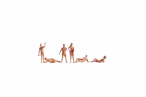 NOCH® FKK-Badende, Figuren-Set, für die Spurweite H0, ideal für Modellbau und DIY von NOCH