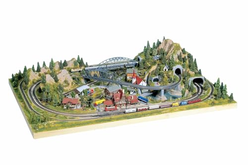NOCH® Fertiggelände „Cortina“, mit Berg- und Tal-Design, 2 Bahnstromkreise für die Spurweite Z, wünderschönes Fertiggelände von NOCH