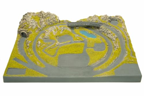 NOCH® Fertiggelände „Serfaus“, mit Struktur-Hartschaum Diorama, für Spur Z Modelleisenbahn perfekt für Alpendorf-Landschaft von NOCH