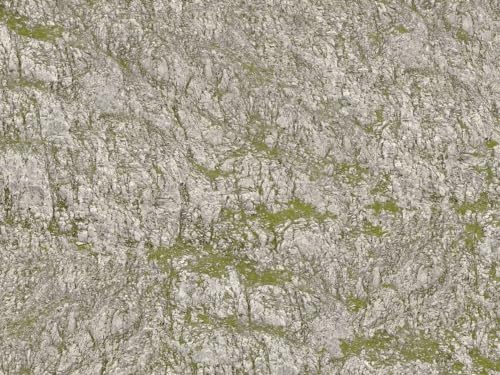 NOCH® Knitterfelsen® XL „Seiser ALM“ mit fotorealistischer Optik, 61 x 34,5 cm für Spurweiten H0, TT, N, 0 ideal für Modellbau und Dioramen von NOCH