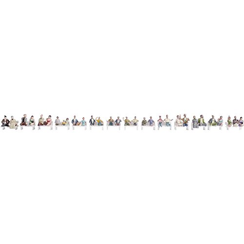 NOCH® Mega-Spar-Set „Reisende“, 30 Figuren ohne Beine, H0, Passagiere für Modellbahn von NOCH