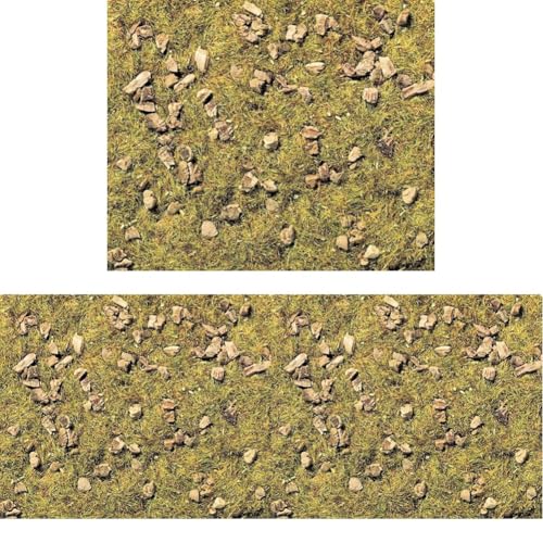 NOCH - Modellbahnzubehör, Streugras Steinige Bergwiese, 2.5 mm, grün, Packung mit 3, für Spurweiten G, 0, H0, TT, N, Z, All Ages von NOCH
