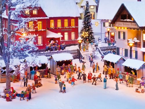 NOCH Sound-Szene „Weihnachten“, mit Weihnachtsfiguren, 16-V-Modellbahn-Trafo für Spur H0, perfekt für Weihnachtsdekoration und Modellbau von NOCH