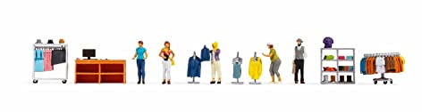 NOCH 16241 Figuren-Themenwelt Modegeschäft, Mehrfarbig von NOCH