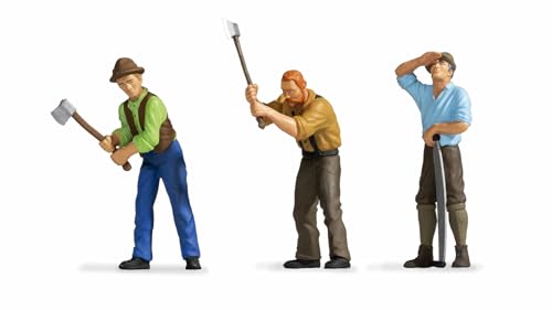 NOCH G Figuren Holzfäller, bewegte Modellbau Figuren aus Kunststoff für Spur G, ideal für Waldszenen NOCH G Figuren Holzfäller, bewegte Modellbau Figuren aus Kunststoff für Spur G, ideal für Waldszenen von NOCH