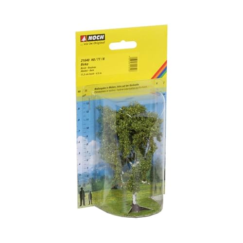 NOCH® Birke, realistischer Modellbaum, 11,5 cm hoch für die Spurweiten H0, TT, N ideal für Dioramen und Modellbau von NOCH