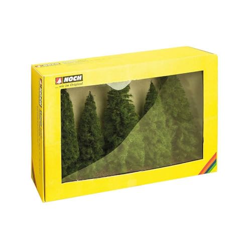NOCH 24500 - Spielwaren, Tannen, dunkelgrün, 7 Stück, 7-14 cm hoch NOCH 24500 - Spielwaren, Tannen, dunkelgrün, 7 Stück, 7-14 cm hoch von NOCH