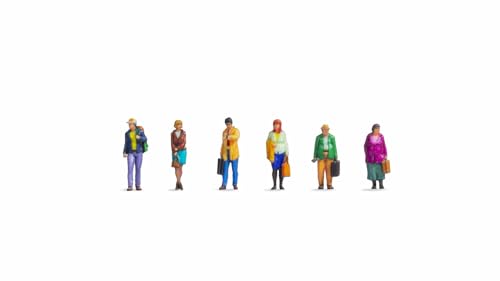 NOCH Reisende, 3D gedruckte Figuren, für Modellbahn Spur N, perfekt für realistische Bahnhofsszenen NOCH Reisende, 3D gedruckte Figuren, für Modellbahn Spur N, perfekt für realistische Bahnhofsszenen von NOCH