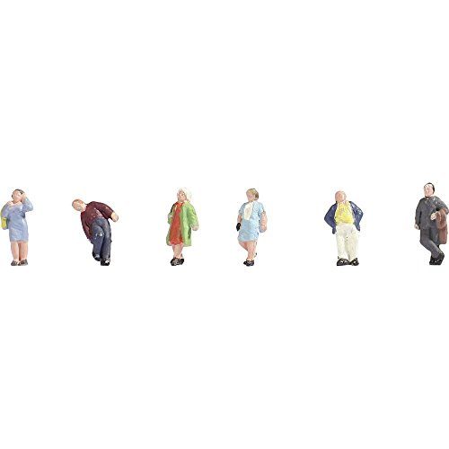 NOCH Z Figuren Passanten, handbemalte Modellfiguren, für Spur Z ideal für Parks und Bahnhöfe von NOCH