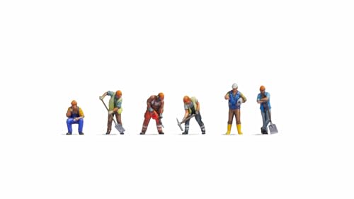 NOCH Z Figuren Bauarbeiter, 3D-Master-Figuren mit Farbe, ideal für Bauszenen im Maßstab 1:220 (Z) NOCH Z Figuren Bauarbeiter, 3D-Master-Figuren mit Farbe, ideal für Bauszenen im Maßstab 1:220 (Z) von NOCH