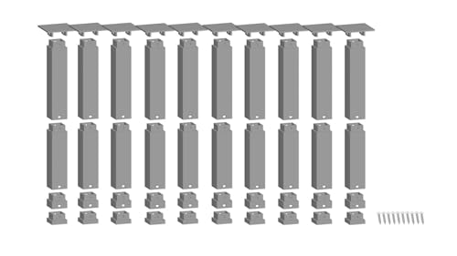 NOCH Easy Track Pfeiler-Set Oben, mit 10 Pfeiler für Modellbahn, perfekt für hohe Bahntrassen in Spurweiten H0, TT, N von NOCH
