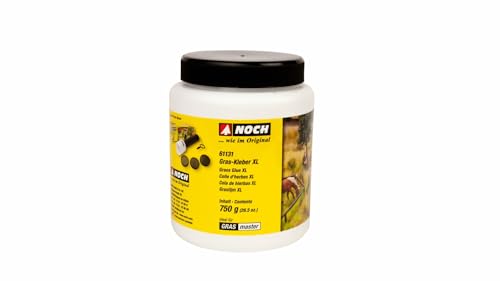 NOCH® Gras-Kleber XL, mit Spezialklebstoff für Modellbau, 750 g langanhaltende Beflockung von NOCH
