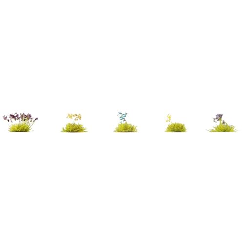 NOCH 6805 Bodengestaltungs-Set Blumenwiese Grün-Gelb, Blau-Weiß, Lavendel von NOCH
