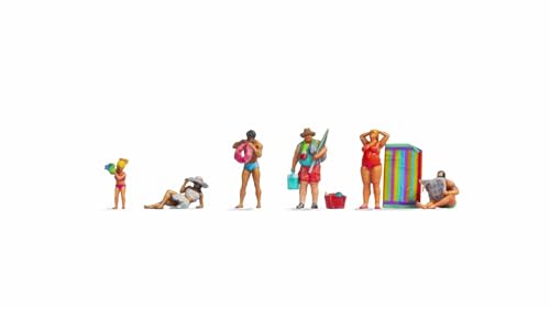 NOCH Badende, 3D gedruckte Figuren aus Kunststoff, perfekt für N-Spur Modellbau von NOCH