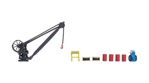 NOCH Bahnbetriebswerk-Zubehör, detailliertes Modellbahn-Zubehör, Set für Spur H0, ideal für Bahnsteigszenen NOCH Bahnbetriebswerk-Zubehör, detailliertes Modellbahn-Zubehör, Set für Spur H0, ideal für Bahnsteigszenen von NOCH