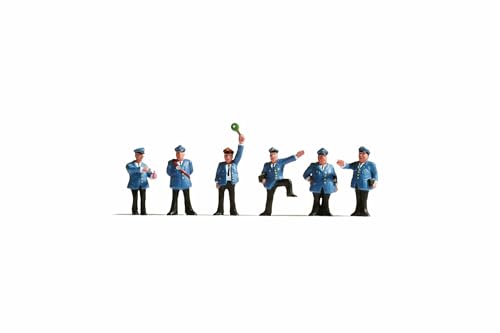 NOCH Bahnpersonal, handbemalte Figuren aus Kunststoff, für Modellbahn Spur TT, perfekt zum Dekorieren von Bahnhöfen NOCH Bahnpersonal, handbemalte Figuren aus Kunststoff, für Modellbahn Spur TT, perfekt zum Dekorieren von Bahnhöfen von NOCH