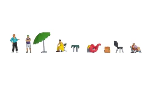 NOCH H0 Figuren Campingausflug, Sommerliches Urlaubserlebnis H0 Modellbahn, 1:87 Handkoloriert für kreative Szenengestaltung NOCH H0 Figuren Campingausflug, Sommerliches Urlaubserlebnis H0 Modellbahn, 1:87 Handkoloriert für kreative Szenengestaltung von NOCH