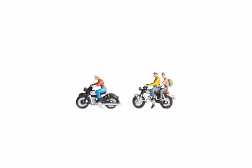 NOCH® H0 Figuren Motorradfahrer, Modellfiguren Set für Spur H0 mit Handkolorierung NOCH® H0 Figuren Motorradfahrer, Modellfiguren Set für Spur H0 mit Handkolorierung von NOCH