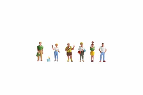 NOCH H0 Figuren Passanten, stehende Figuren für Modellstadt, Maßstab H0 1:87, ideal für Bahnsteig und Bushaltestelle NOCH H0 Figuren Passanten, stehende Figuren für Modellstadt, Maßstab H0 1:87, ideal für Bahnsteig und Bushaltestelle von NOCH