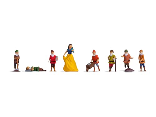 NOCH H0 Figuren Schneewittchen und die Sieben Zwerge Miniaturfiguren, 1:87 H0, für Modellbau und Dioramen NOCH H0 Figuren Schneewittchen und die Sieben Zwerge Miniaturfiguren, 1:87 H0, für Modellbau und Dioramen von NOCH
