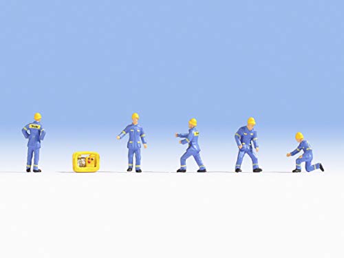 NOCH H0 Figuren THW Technisches Hilfswerk, handbemalte H0 Figuren, 1:87 für Modelleisenbahn und Dioramen, Perfekt für DIY und Basteln NOCH H0 Figuren THW Technisches Hilfswerk, handbemalte H0 Figuren, 1:87 für Modelleisenbahn und Dioramen, Perfekt für DIY und Basteln von NOCH