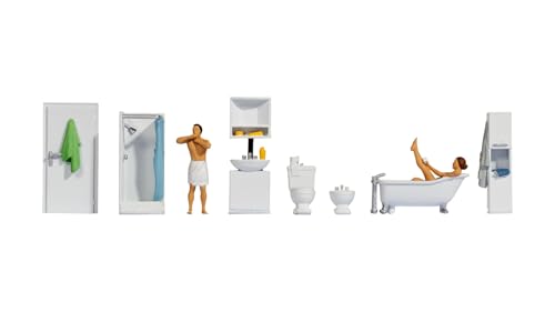 NOCH H0 Figuren-Themenwelt „Badezimmer“, Detailreiche Dekoration für Modelleisenbahn H0 NOCH H0 Figuren-Themenwelt „Badezimmer“, Detailreiche Dekoration für Modelleisenbahn H0 von NOCH