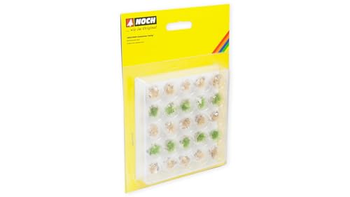 NOCH Profi-Grasbüschel „steinig“, realistische Modellbau Grasdekoration, 25 Stück, ideal für Spurweiten G, H0, TT, N von NOCH