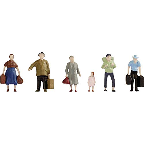 NOCH TT Figuren Reisende, Modellbau Figuren für TT Modelleisenbahn, handbemalte Kunststoff Figuren NOCH TT Figuren Reisende, Modellbau Figuren für TT Modelleisenbahn, handbemalte Kunststoff Figuren von NOCH